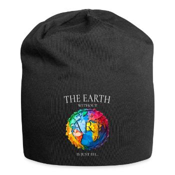 La Terre sans art - Bonnet en jersey - noir - Devant