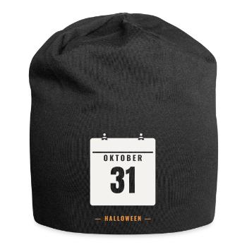 31 octobre Calendrier Date d’Halloween Horreur Effrayante - Bonnet en jersey - noir - Devant