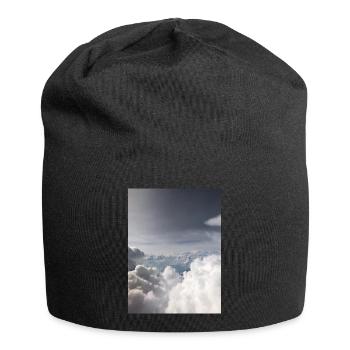 Cloudy Sky Dream Landscape - Jersey Beanie - black - Front