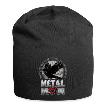 Metal Mom Raven Gift Heavy Metal Woman - Jersey-Beanie - Schwarz - Vorne