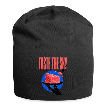  Taste the Sky – Wolkenkuchen - Jersey-Beanie - Schwarz - Vorne
