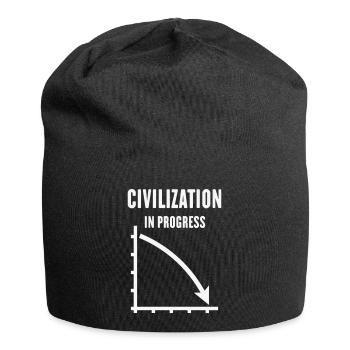 Civilization In Progress (Zivilisation / White) - Jersey-Beanie - Schwarz - Vorne