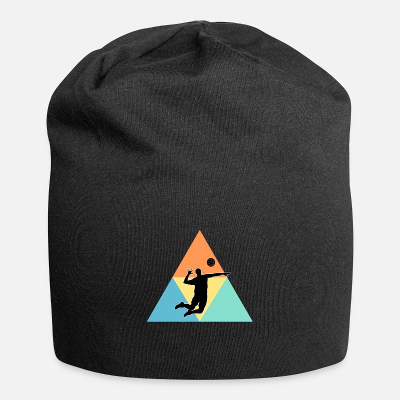 Volleyballer - Jersey-Beanie - Schwarz