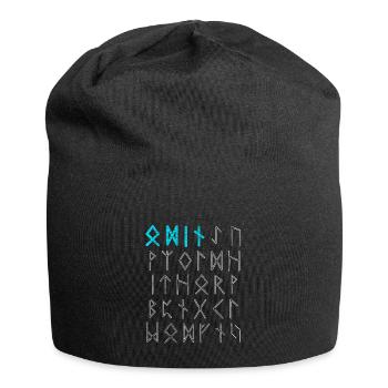Odin Thor runes runes cadeau vikings nordiques - Bonnet en jersey - noir - Devant