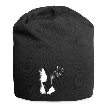 Pilote cadeau parapente parapente pissenlit - Bonnet en jersey - noir - Devant