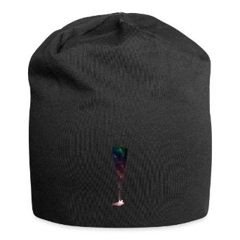 Paragliding paraglider space gift pilot - Jersey Beanie - black - Front