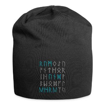 Gloire et gloire runes Vikings nordiques - Bonnet en jersey - noir - Devant