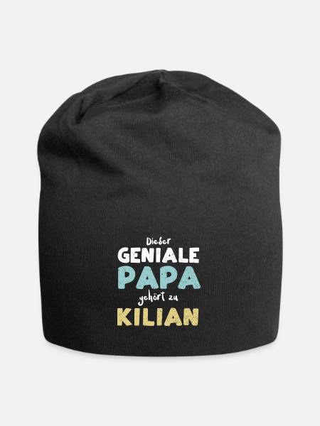 Dieser Geniale Papa Gehört Zu Ki... - Jersey-Beanie - Schwarz