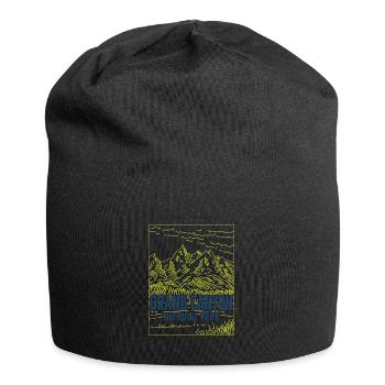 Parc national du Grand Canyon Minimaliste Rétro - Bonnet en jersey - noir - Devant