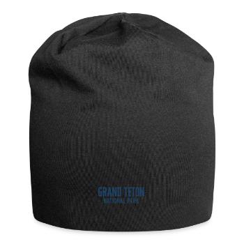 Parc national de Grand Teton Rétro minimaliste - Bonnet en jersey - noir - Devant