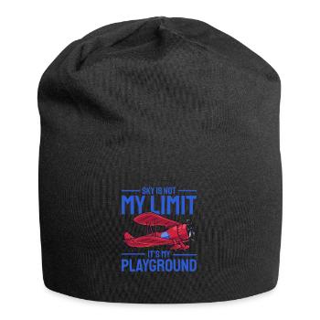 Airplane The Sky Is Not My Limit Pilot - Jersey-Beanie - Schwarz - Vorne