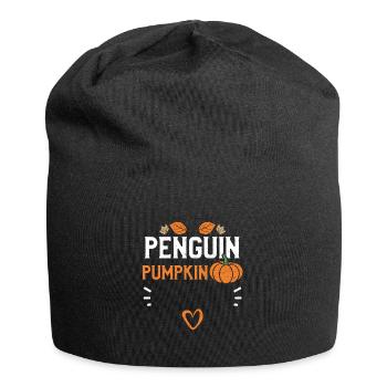 Penguin Pumpkin - Pumpkin - Jersey Beanie - black - Front