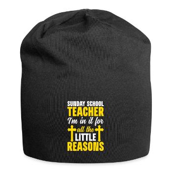 Fidèle serviteur chrétien enseignant de l’école du dimanche - Bonnet en jersey - noir - Devant