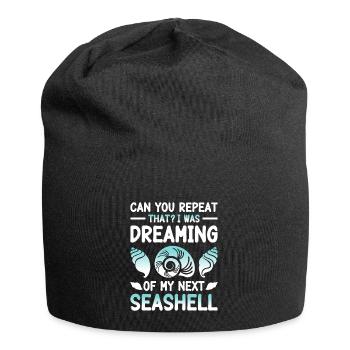 Femmes Shelling Shell Ramasser des coquillages - Bonnet en jersey - noir - Devant