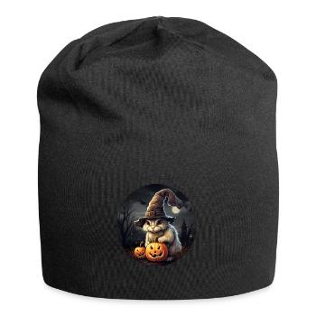 Halloween Häschen - Jersey-Beanie - Schwarz - Vorne