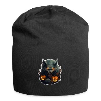 Loup-garou Halloween - Bonnet en jersey - noir - Devant