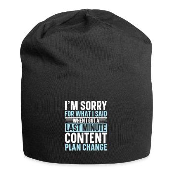 Social Media Platform Advertising Manager SMM - Jersey Beanie - black - Front