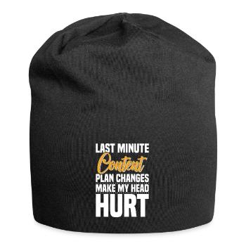 SMM Manager Accessories Advertising Social Media - Jersey Beanie - black - Front