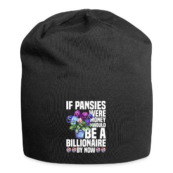 Pansy Seeds Pansies for Outdoors Pansy Flower - Jersey Beanie - black - Front