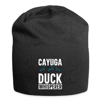 Cayuga Duck Owner Jouets d’enclos d’animaux en peluche - Bonnet en jersey - noir - Devant