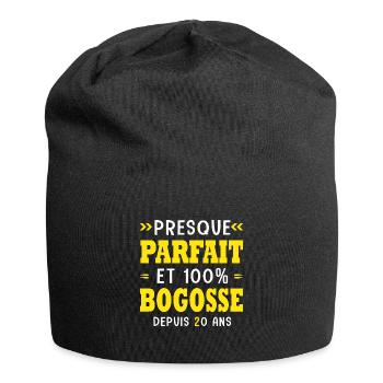 20 ans Parfait bogosse20 ans anniversaire - Bonnet en jersey - noir - Devant