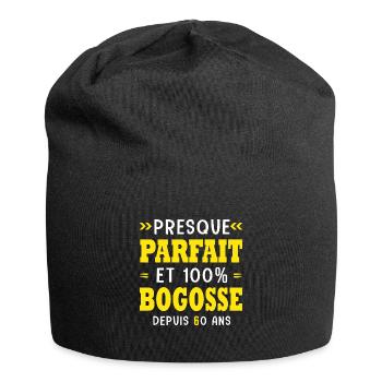 60 ans Parfait bogosse 60 ans anniversaire - Bonnet en jersey - noir - Devant