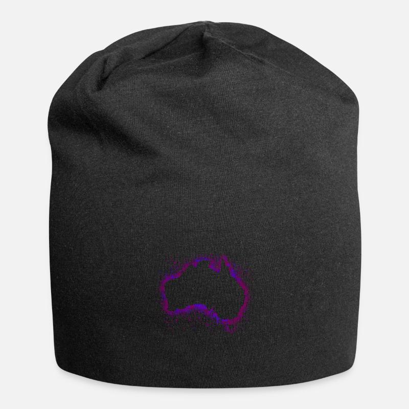 Australie - Bonnet en jersey - noir