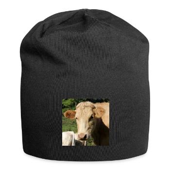 Affiche vache - Bonnet en jersey - noir - Devant