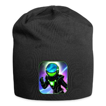 Weltraum Astronaut - Jersey-Beanie - Schwarz - Vorne