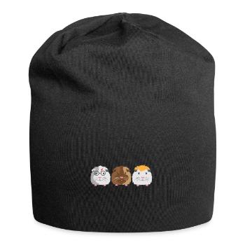 Trois petits cochons d'Inde - Bonnet en jersey - noir - Devant