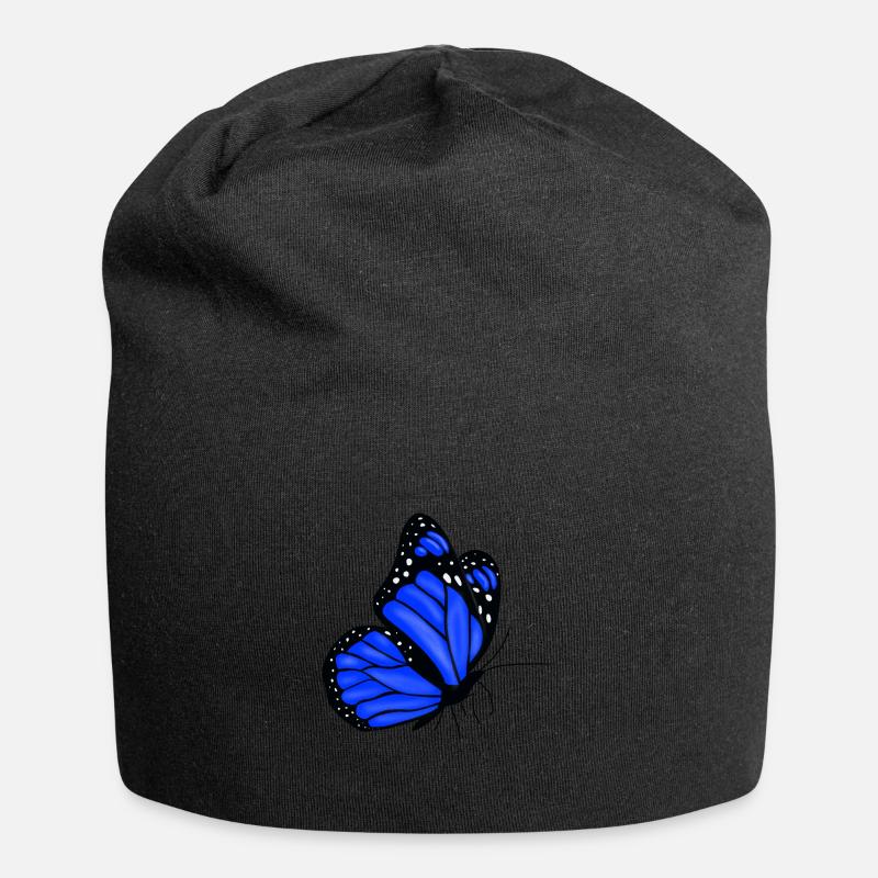 Butterfly - Jersey Beanie - black