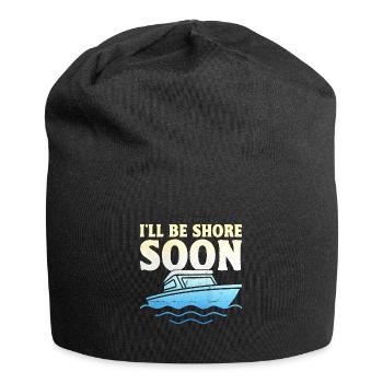 I'll Be Shore Soon Paddle Boat - Jersey Beanie - black - Front
