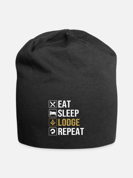Freimaurer Illuminati - Jersey-Beanie - Schwarz