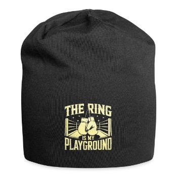 L’anneau est mon terrain de jeu Boxer Sports Gym Athlète - Bonnet en jersey - noir - Devant