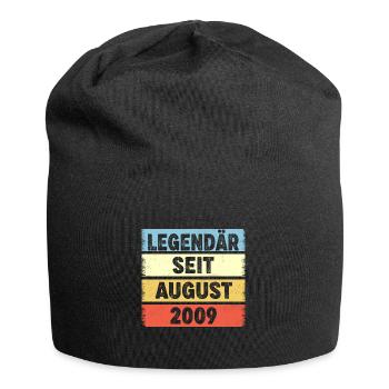 13 Jahre Legendär Seit August 2009 13. Geburtstag - Jersey-Beanie - Schwarz - Vorne