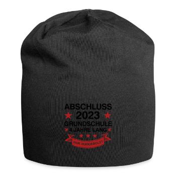 Grundschule Abschluss 2023 Grundschüler Geschenk - Jersey-Beanie - Schwarz - Vorne