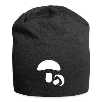 Pilze, Pilze sammeln - Jersey-Beanie - Schwarz - Vorne
