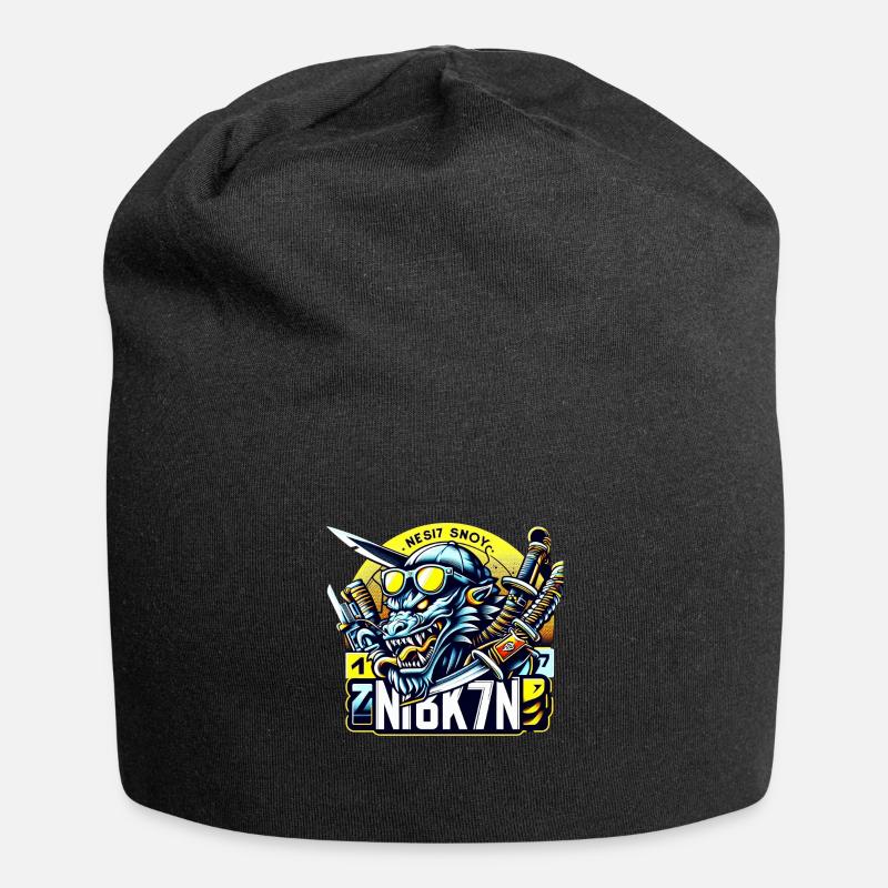 BEAST - Jersey-Beanie - Schwarz