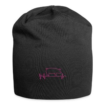 porc - Bonnet en jersey - noir - Devant