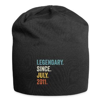 Legendary Since July 2011 11. Geburtstag - Jersey-Beanie - Schwarz - Vorne