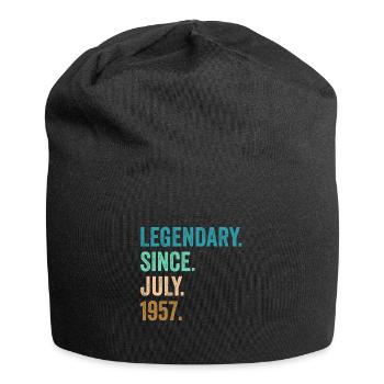 Legendary Since July 1957 65. Geburtstag - Jersey-Beanie - Schwarz - Vorne