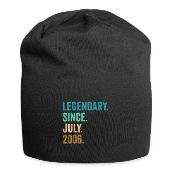 Legendary Since July 2006 16. Geburtstag - Jersey-Beanie - Schwarz - Vorne
