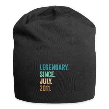 Legendary Since July 2011 11. Geburtstag - Jersey-Beanie - Schwarz - Vorne