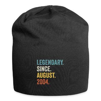 Legendary Since August 2004 18. Geburtstag - Jersey-Beanie - Schwarz - Vorne