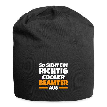 Beamter Beamte Staatsdiener Geschenk - Jersey-Beanie - Schwarz - Vorne