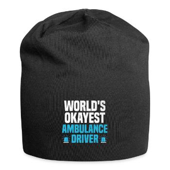 World's Okayest Ambulance Driver Paramedic EMS Dri - Jersey Beanie - black - Front