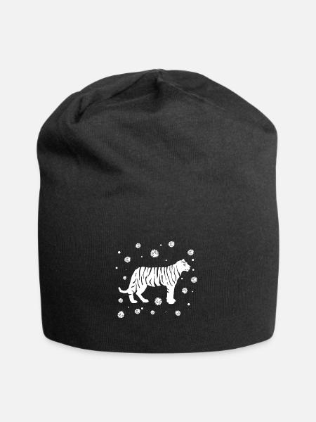 Tiger Afrika Wildnis Naturschutz Safari - Jersey-Beanie - Schwarz