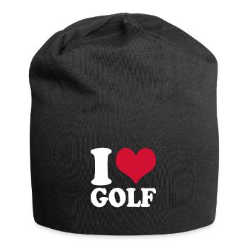 Golfing I Love Golf - Jersey Beanie - black - Front
