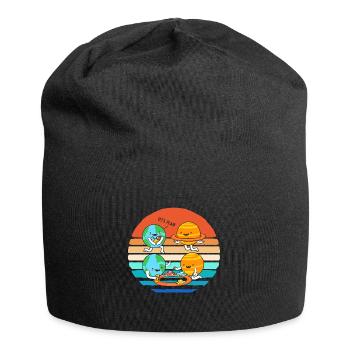 Space Space Outer Space Planets Universe - Jersey Beanie - black - Front