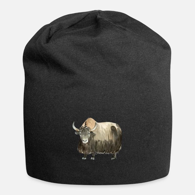 Yak - Bonnet en jersey - noir